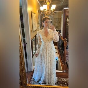 Gunne sax style vintage prairie dress